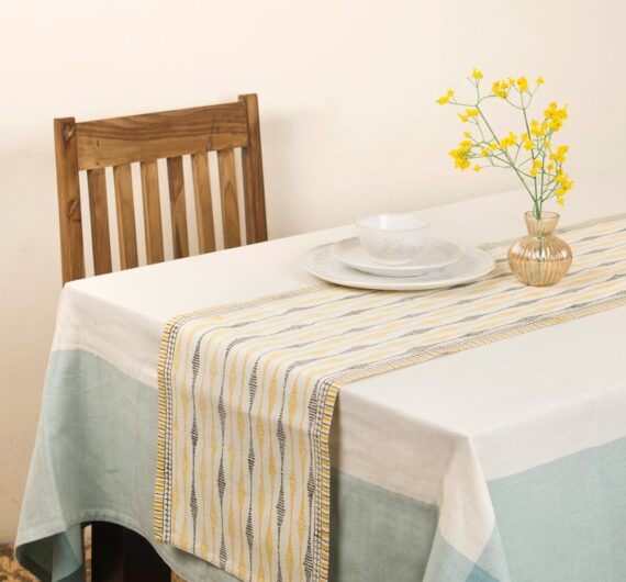 Yellow Cotton Printed Kusum Runner – Small